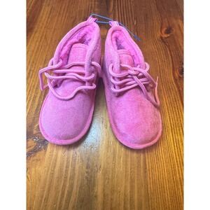 Nautica Kids Culverton-R Pink Faux Fur Lined Chukka Boots Size 7 Toddler